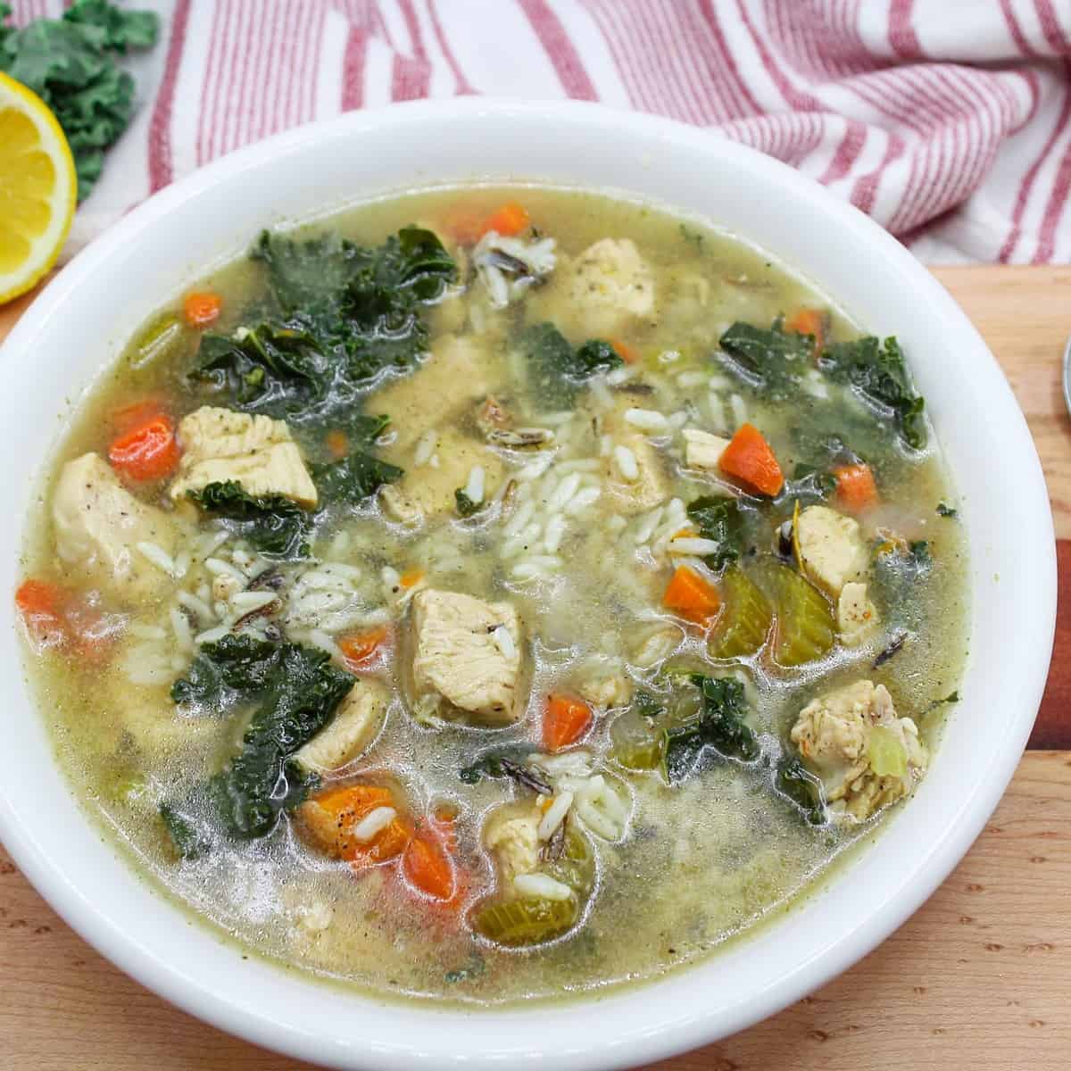 LEMON CHICKEN  WILD RICE SOUP