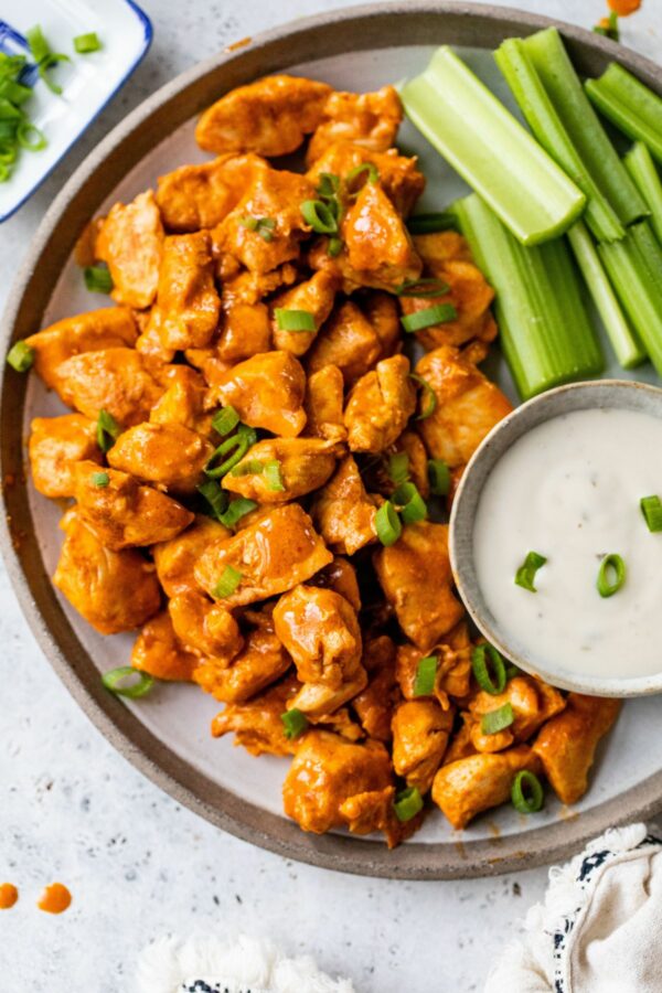 Lean Meal - Buffalo Chicken Bites with Celery and Ranch
