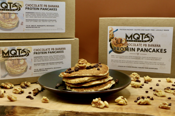 Chocolate Peanut Butter Banana Protein Pancakes - Image 4