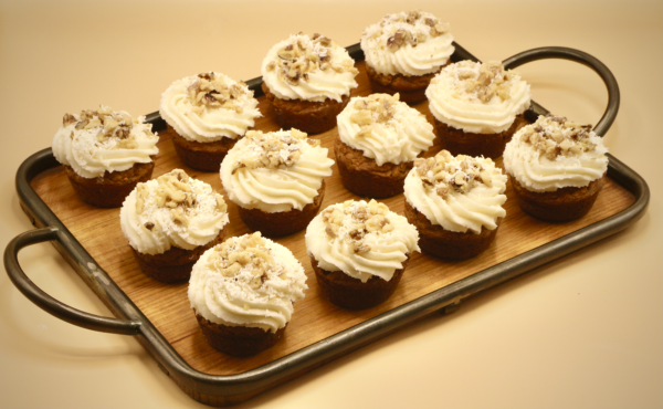Healthy Carrot Cake with Cream Cheese Frosting (Single Cupcakes & 12 Pack Options Available) - Image 2