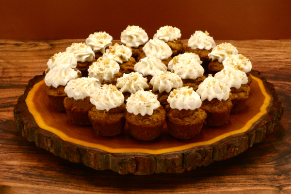 24 Mini Healthy Carrot Cake Cupcakes with Cream Cheese Frosting